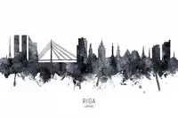 Tompsett, Michael: Riga Lotyšsko Skyline