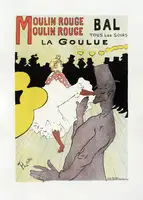 LAUTREC, TOULOUSE: Affiche Pour Le Moulin Rouge la Goulue (1898