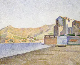 Signac, Paul: Městská pláž,Collioure 1887