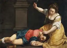 Gentileschiová, Artemisia : Jael a Sisera