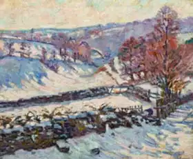 Guillaumin, Jean: Zasněžená krajina v Crozlant