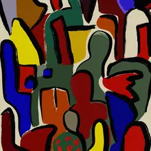 Dean, Little: Abstraktní barevné doodle