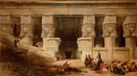 Roberts, David: Chrám Dendery, horní Egypt