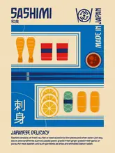 Retrodrome: Japonský tisk potravin Sashimi