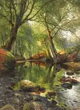 Monsted, Peder Mork: Lesní potok