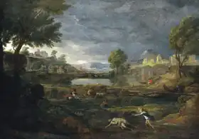 Poussin, Nicolas: Bouře v Pyramu