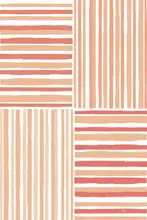 Martina: Peach Stripes