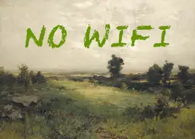 Concept, Art The: Žádná WiFi / olejomalba krajiny