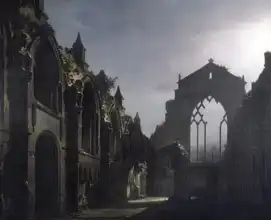 Daguerre, Louis: Debris chapel in Holyrood