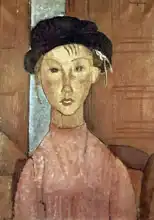 Modigliani, Amadeo: Dívka s kloboukem
