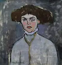Modigliani, Amadeo: Hlava mladé ženy