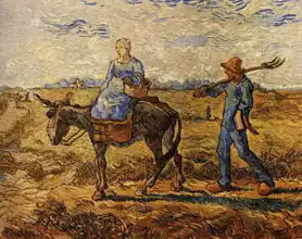 Gogh, Vincent van: Sedláci na cestě do práce