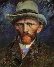 Gogh, Vincent van: Autoportrét v šedém klobouku
