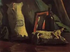 Gogh, Vincent van: Zátiší se dvěma sáčky a lahví