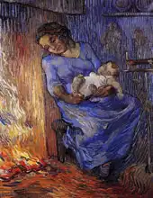 Gogh, Vincent van: Matka u krbu