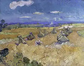 Gogh, Vincent van: Pšeničné pole se ženci v Auvers