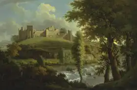 Scott, Samuel: Ludlow Castle s Dinham Weir