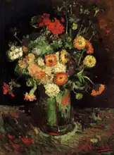 Gogh, Vincent van: Váza s muškáty