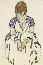 Schiele, Egon: Portrét umělcovy švagrové, Adele Harms