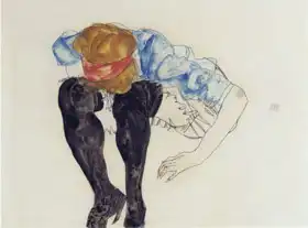 Schiele, Egon: Černé punčochy