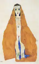Schiele, Egon: Dívka v okrové látce