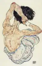 Schiele, Egon: Sitting nude