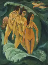 Kirchner, Ernst Ludwig: Tři ženy při koupeli