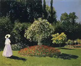 Monet, Claude: Jeanne Marie Lecadre v zahradě