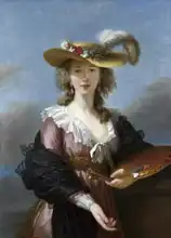 Vigée-Lebrun, Louise: Autoportrét ve slaměném klobouku