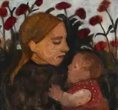 Modersohn-Becker, Paula: Girl with baby