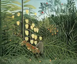 Rousseau, Henri: V tropickém pralese - zápas tygra a bůvola