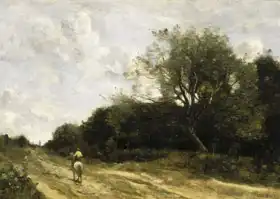 Corot, J. B. Camille: Jezdec na silnici