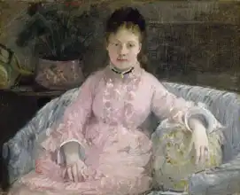Morisot, Berthe: Růžové šaty
