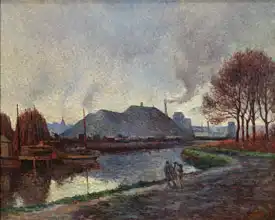 Luce, Maximilien: River Sambre v Charleroi
