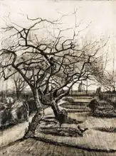 Gogh, Vincent van: Farní zahrada Garden v Nuenen v zimě