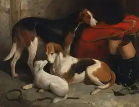 Barraud, William: Foxhoundi s teriérem