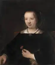 Rembrandt, van Rijn: Mladá žena s karafiátem