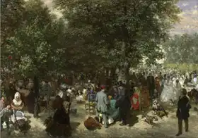 Menzel, Adolph: Odpoledne v tuilerieských zahradách