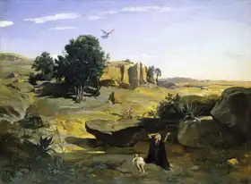 Corot, J. B. Camille: Hagar v divočině