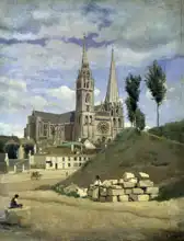 Corot, J. B. Camille: La Cathedrale de Chartres