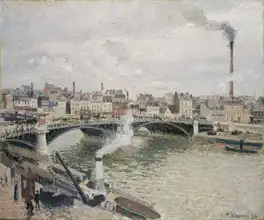 Pissarro, Camille: Ranní zatažený den, Rouen