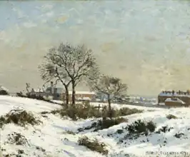 Pissarro, Camille: Zasněžená krajina (South Norwood)