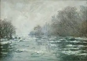 Monet, Claude: Ledové kry nedaleko Vetheuil