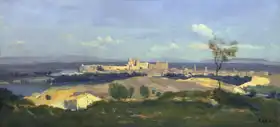 Corot, J. B. Camille: Avignon od západu
