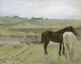 Degas, Edgar: Koně na louce