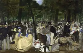 Manet, Edouard: Hudba v zahradách v Tuileries