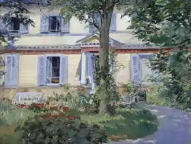 Manet, Edouard: Dům v Rueil