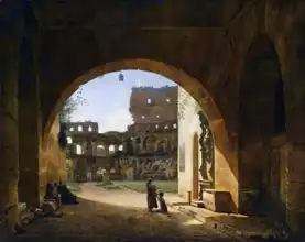Granet, François-Marius: Pohled na Koloseum v Římě