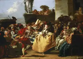 Tiepolo, Giovanni Domenico: Karnevalová scéna (menuet)