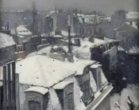 Caillebotte, Gustave: Střechy pod sněhem